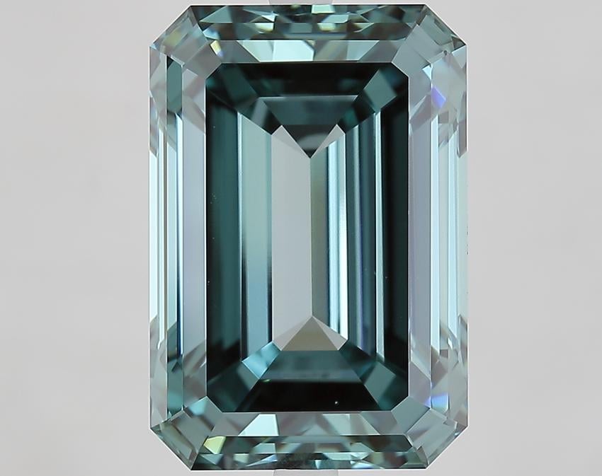 11.04 Ct. Fancy Vivid Green Emerald Lab Grown Diamond