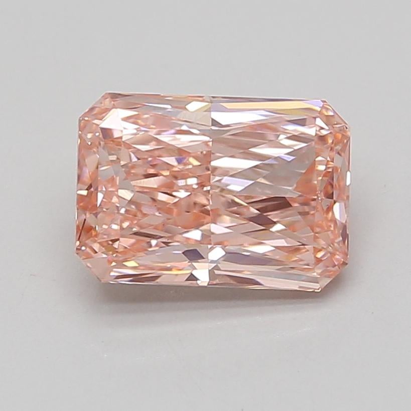 3.01 Ct. Fancy Vivid Pink Radiant Lab Grown Diamond