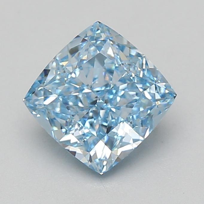 2.08 Ct. Fancy Vivid Blue Cushion Lab Grown Diamond