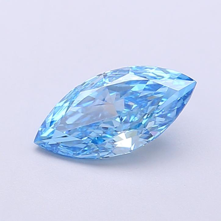 0.91 Ct. Fancy Vivid  Blue Marquise Lab Grown Diamond
