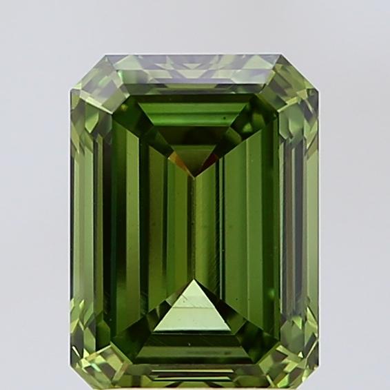 2.35 Ct. Fancy Vivid Green Emerald Lab Grown Diamond