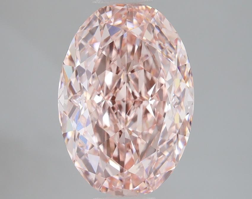 3.07 Ct. Fancy Vivid Pink Oval Lab Grown Diamond