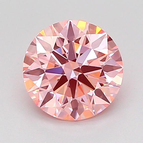 1.09 Ct. Fancy Intense Pink Round Lab Grown Diamond