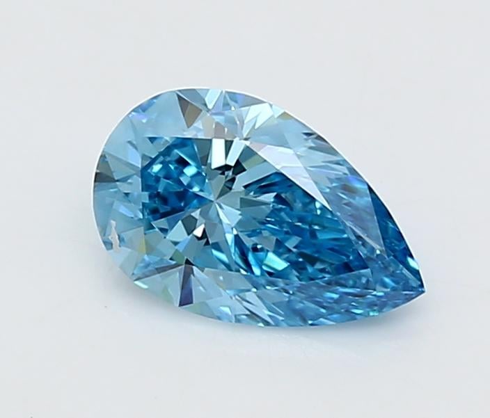 1.24 Ct. Fancy Vivid  Blue Pear Lab Grown Diamond