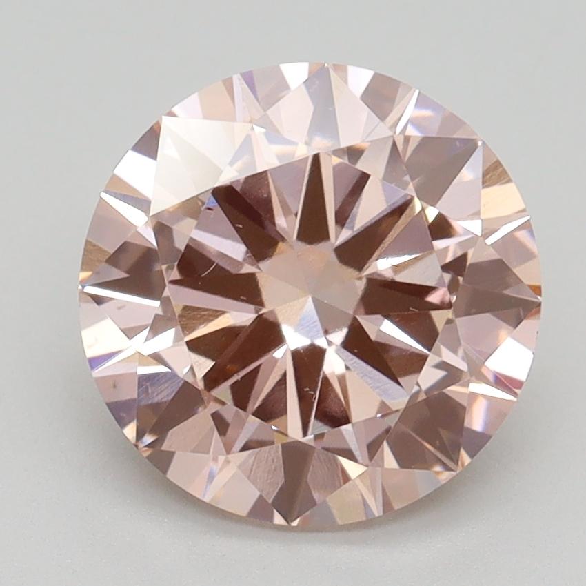 2.70 Ct. Fancy Intense Pink Round Lab Grown Diamond