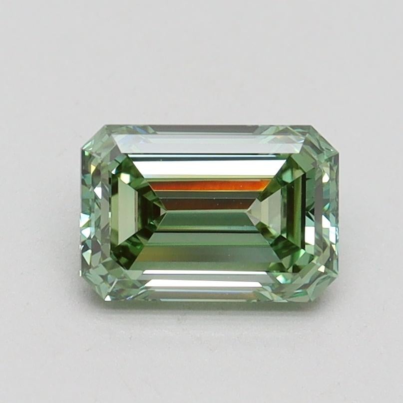 1.03 Ct. Fancy Intense Pacific Green Emerald Lab Grown Diamond