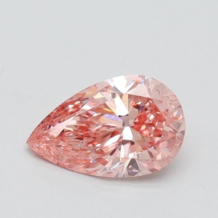 0.52 Ct. Fancy Intense Pink Pear Lab Grown Diamond