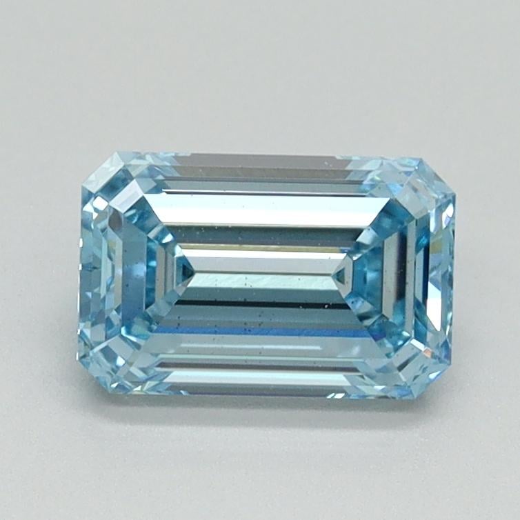 1.06 Ct. Fancy Intense Blue Emerald Lab Grown Diamond