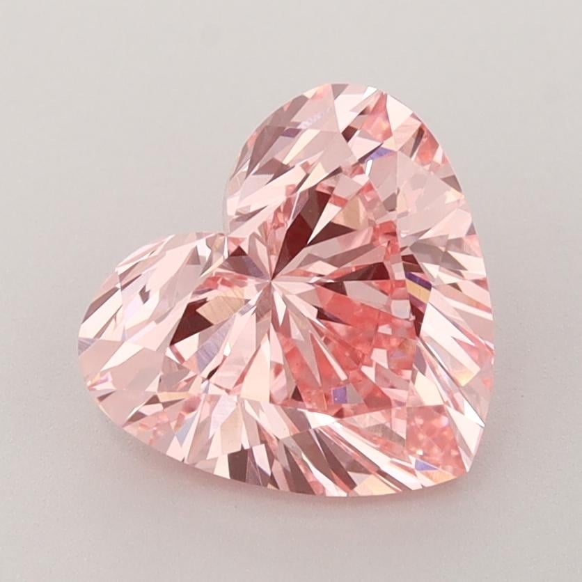 2.05 Ct. Fancy Vivid  Pink Heart Lab Grown Diamond