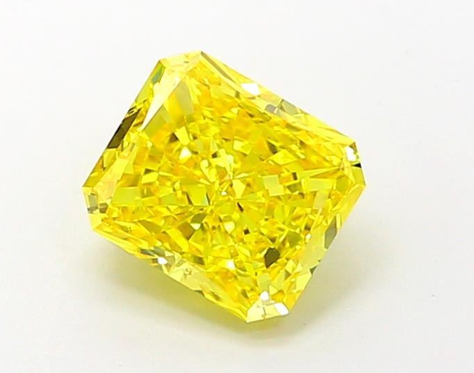1.32 Ct. Fancy Vivid Yellow Radiant Lab Grown Diamond