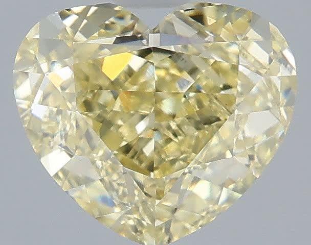 2.00 Ct. Fancy Yellow Heart Lab Grown Diamond