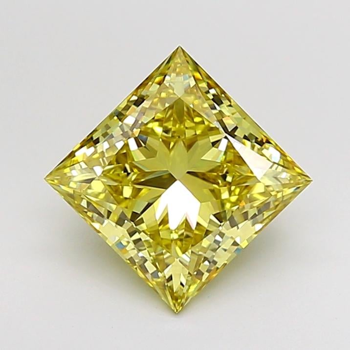 3.10 Ct. Fancy Intense  Yellow Princess Lab Grown Diamond
