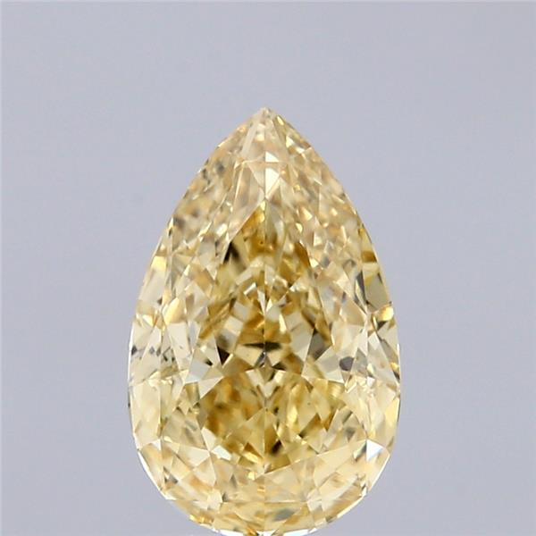 2.03 Ct. Fancy Intense  Yellow Pear Lab Grown Diamond