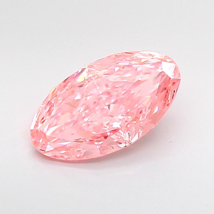 2.08 Ct. Fancy Vivid  Pink Oval Lab Grown Diamond