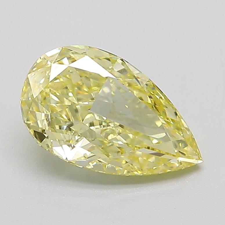 1.41 Ct. Fancy Intense  Yellow Pear Lab Grown Diamond