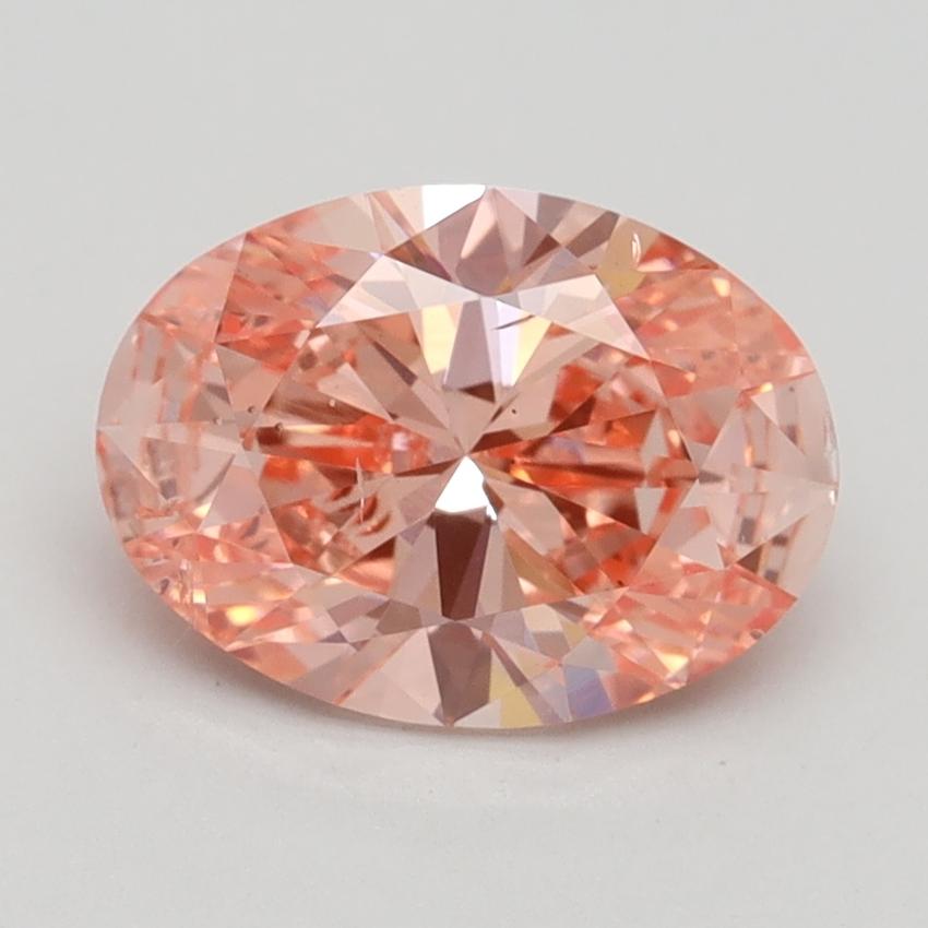 1.84 Ct. Fancy Vivid Pink Oval Lab Grown Diamond