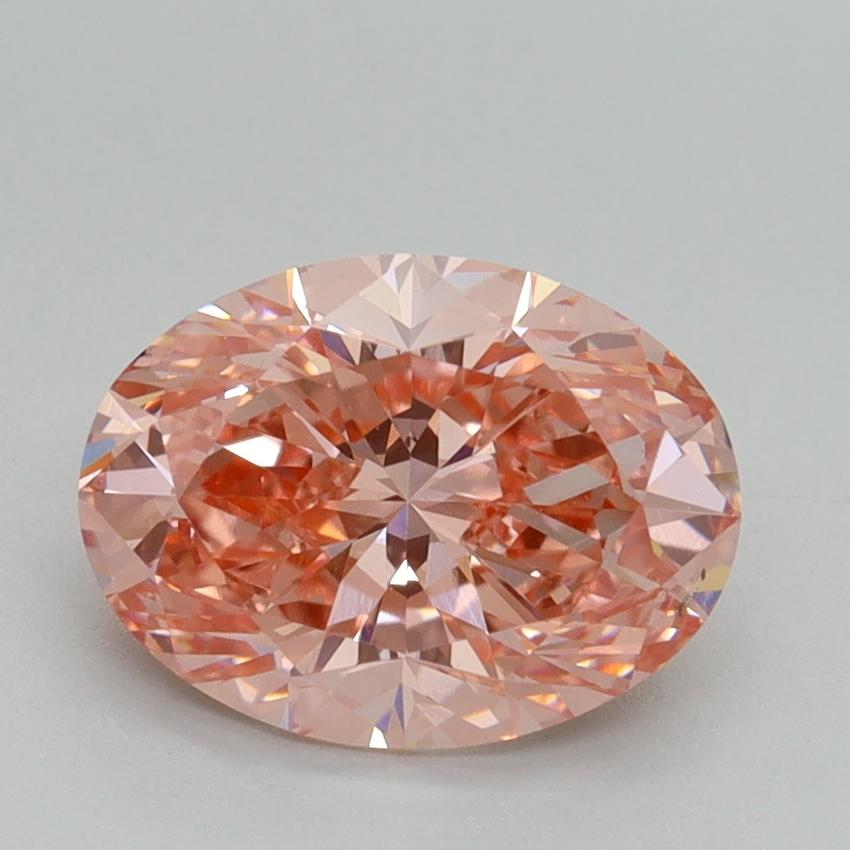 2.02 Ct. Fancy Intense Pink Oval Lab Grown Diamond
