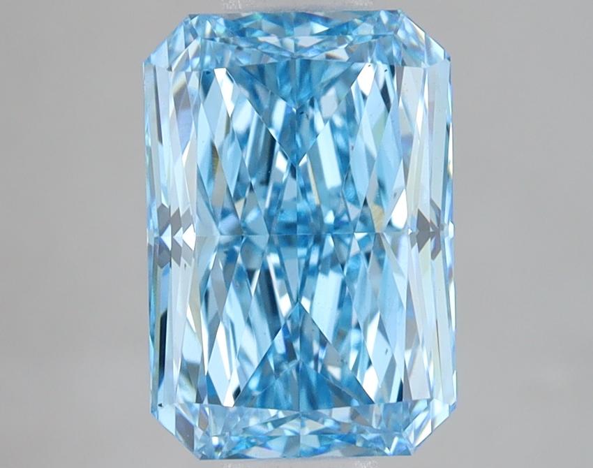 3.10 Ct. Fancy Vivid Blue Radiant Lab Grown Diamond