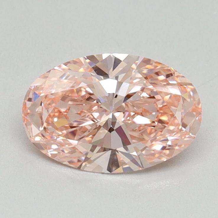 0.92 Ct. Fancy Intense Pink Oval Lab Grown Diamond