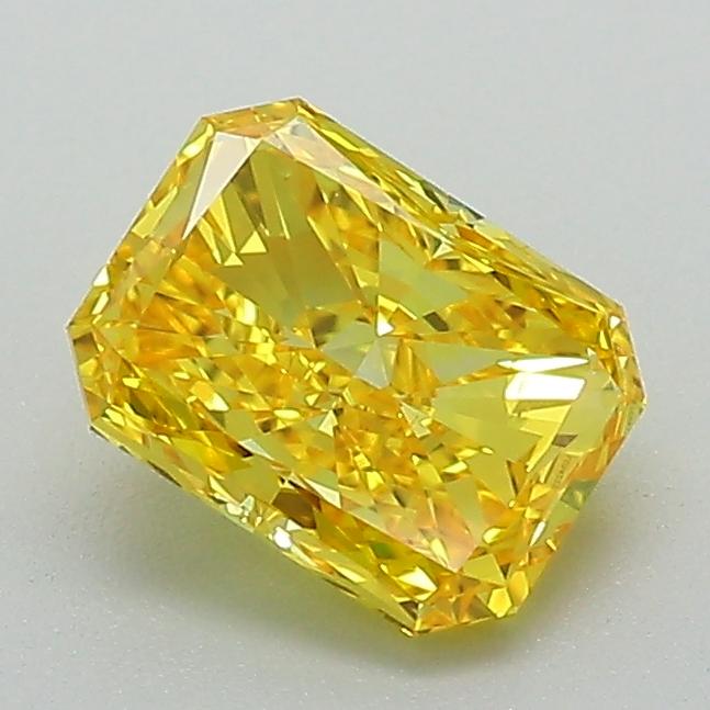 1.00 Ct. Fancy Vivid Yellow Radiant Lab Grown Diamond