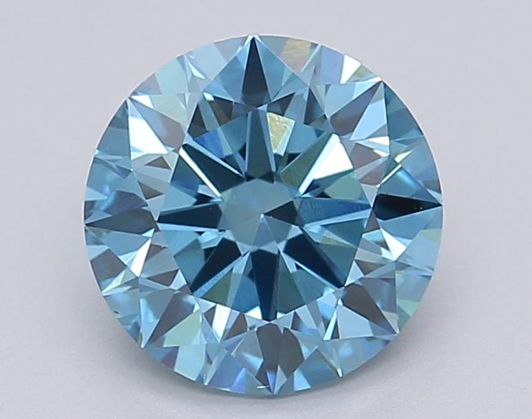 1.50 Ct. Fancy Vivid Blue Round Lab Grown Diamond