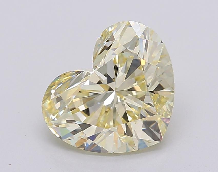 2.56 Ct. Fancy Intense Yellow Heart Lab Grown Diamond