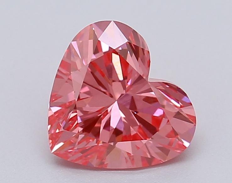 1.04 Ct. Fancy Vivid Pink Heart Lab Grown Diamond