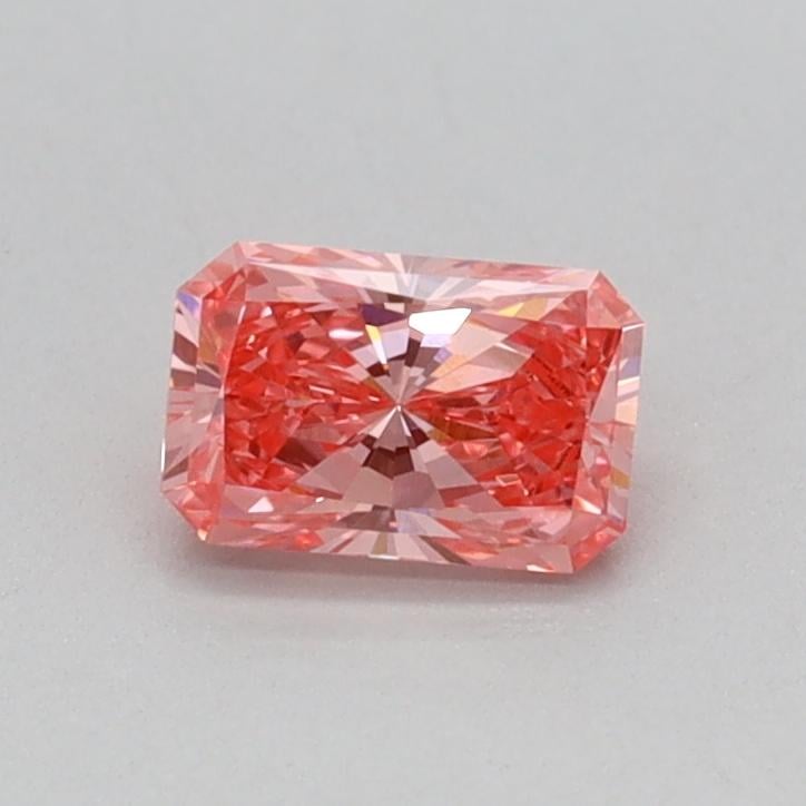 0.33 Ct. Fancy Vivid Pink Radiant Lab Grown Diamond