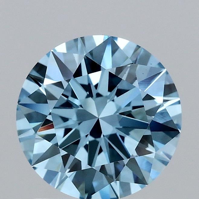 1.50 Ct. Fancy Vivid Blue Round Lab Grown Diamond