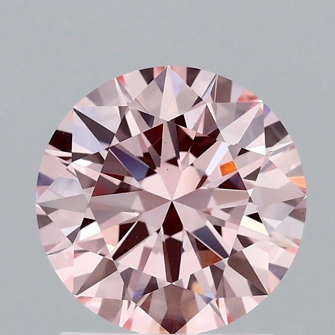 1.47 Ct. Fancy Vivid Pink Round Lab Grown Diamond