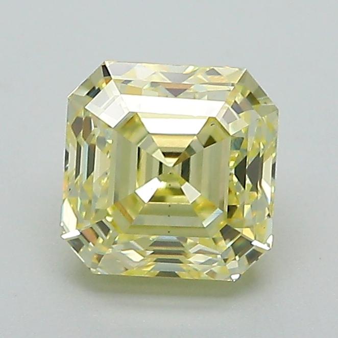 1.37 Ct. Fancy Yellow Asscher Lab Grown Diamond