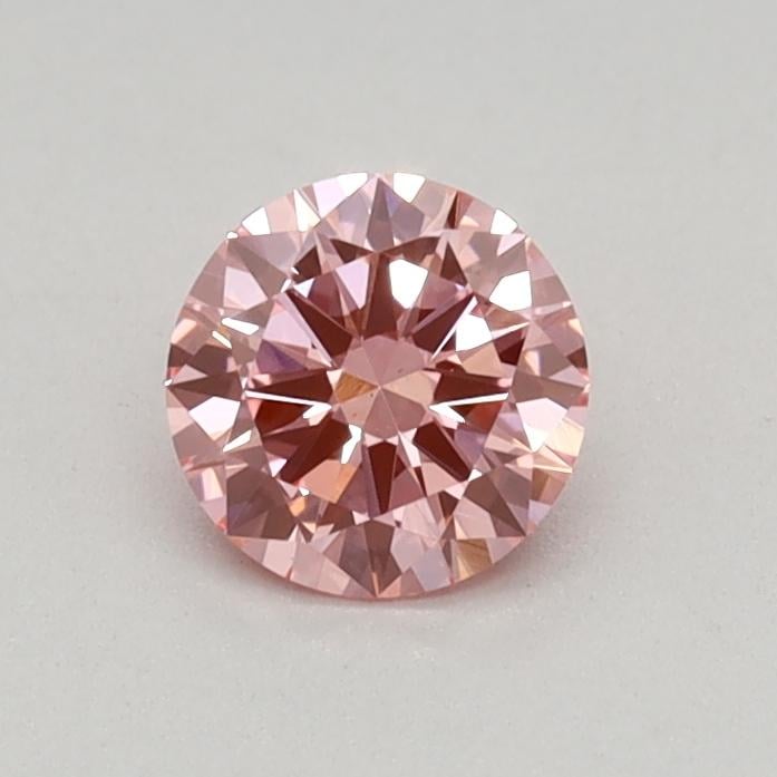 0.32 Ct. Fancy Vivid Pink Round Lab Grown Diamond