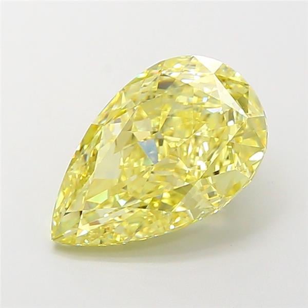3.57 Ct. Fancy Intense Yellow Pear Lab Grown Diamond