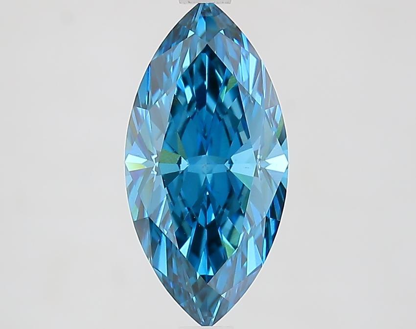 2.07 Ct. Fancy Vivid Blue Marquise Lab Grown Diamond