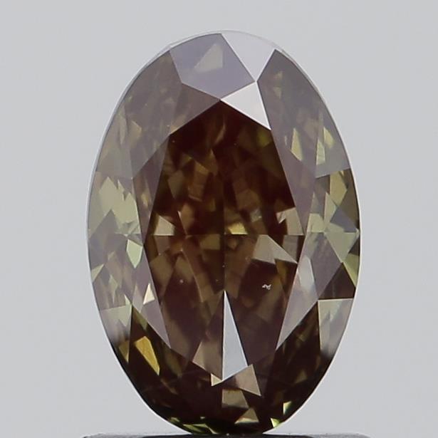 1.02 Ct. Fancy Deep Green Oval Lab Grown Diamond