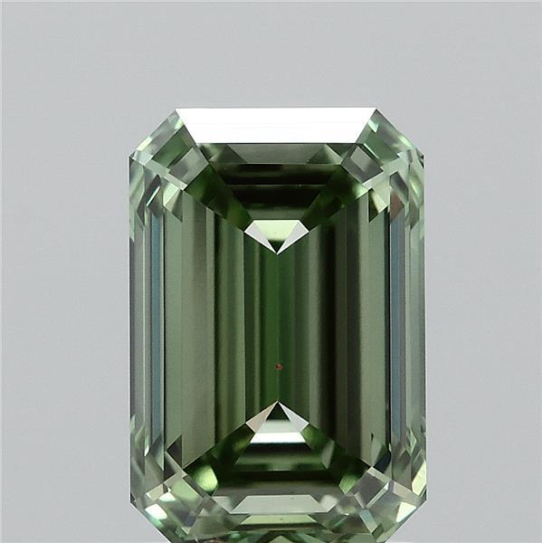 2.12 Ct. Fancy Vivid Green Emerald Lab Grown Diamond