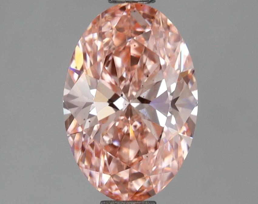 1.52 Ct. Fancy Vivid Pink Oval Lab Grown Diamond