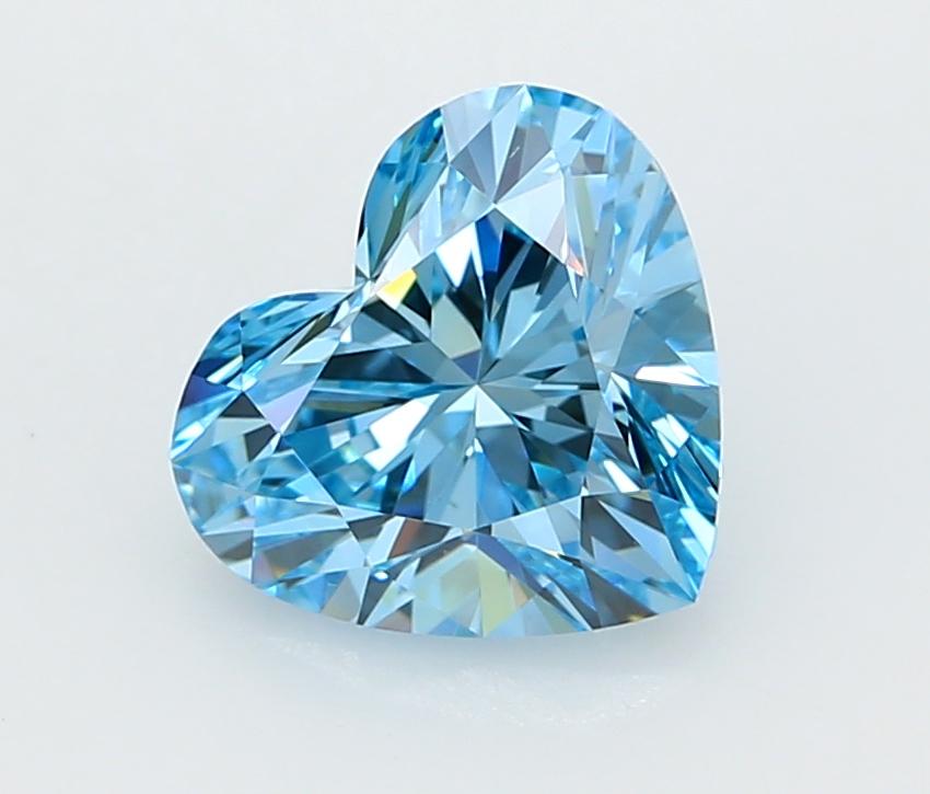 2.02 Ct. Fancy Vivid  Blue Heart Lab Grown Diamond