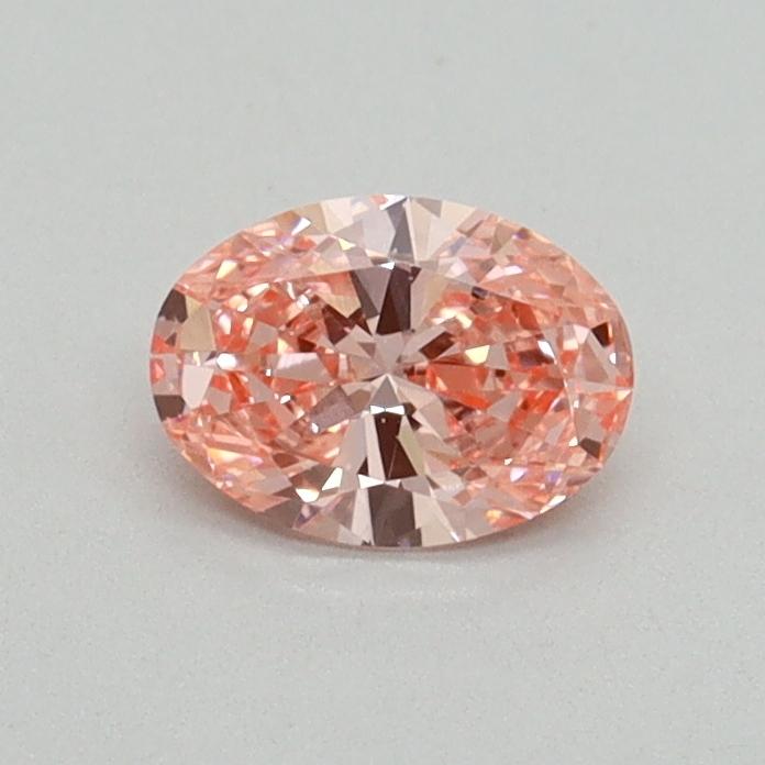 0.40 Ct. Fancy Vivid Pink Oval Lab Grown Diamond