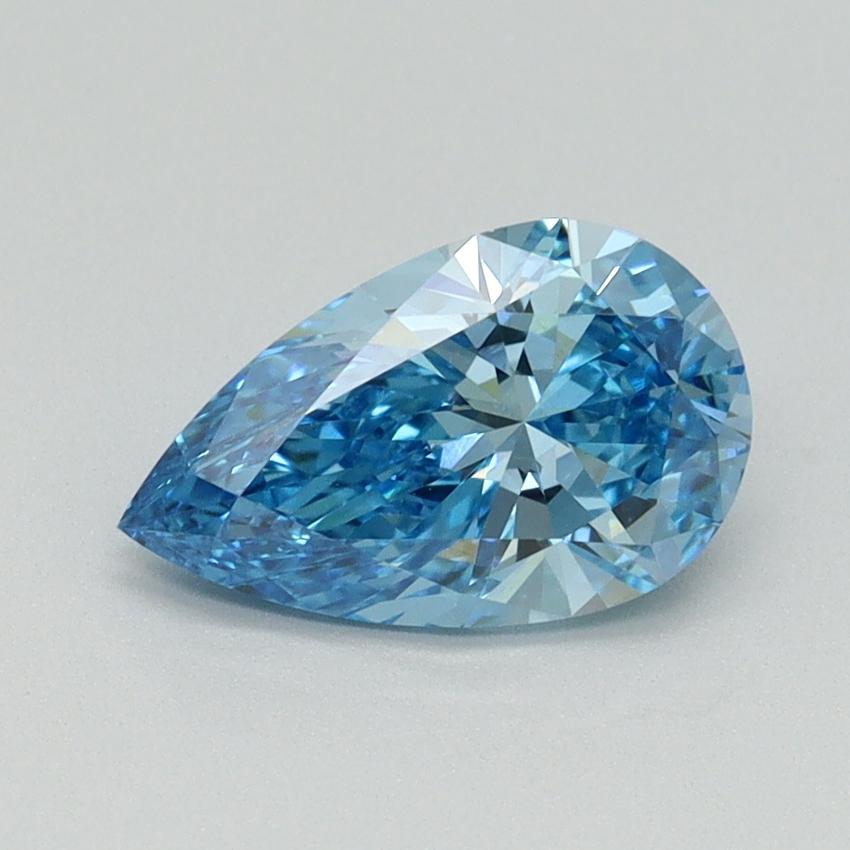 1.11 Ct. Fancy Vivid Blue Pear Lab Grown Diamond