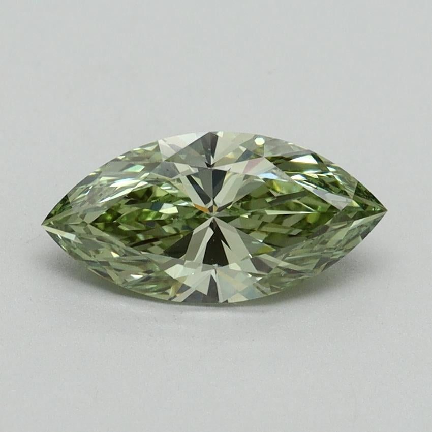 1.00 Ct. Fancy Vivid Green Marquise Lab Grown Diamond
