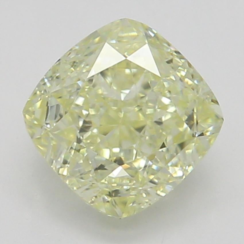 0.73 Ct. Fancy Light Yellow Cushion Diamond