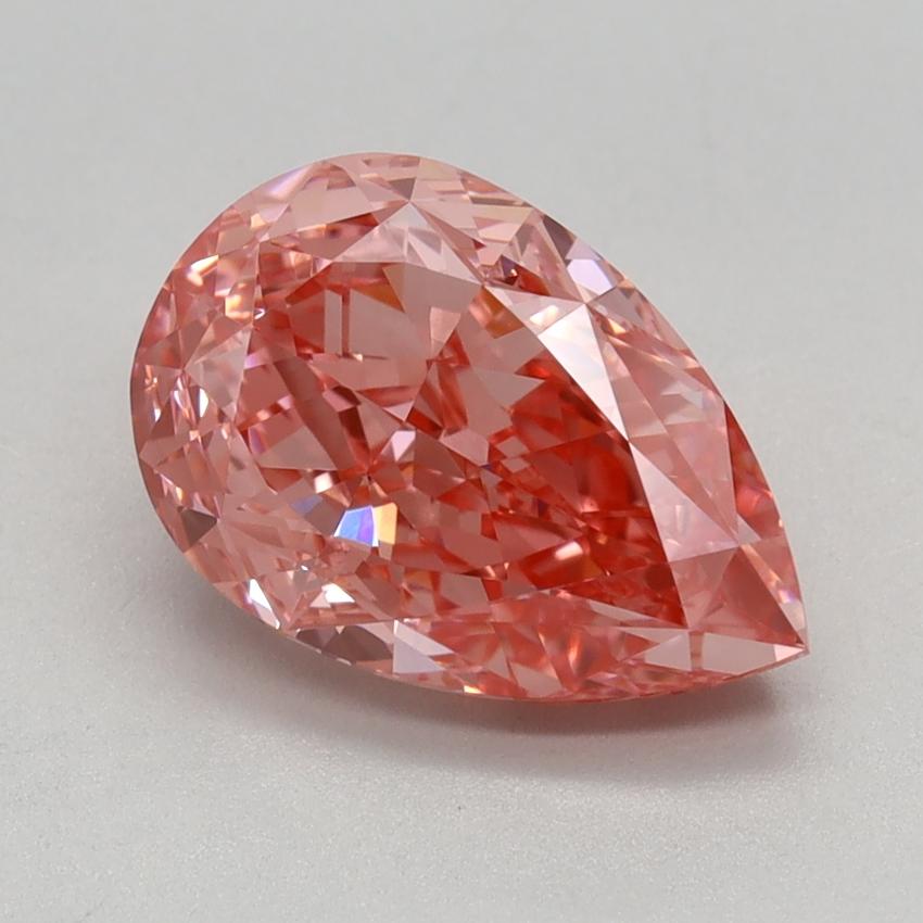 2.20 Ct. Fancy Vivid Pink Pear Lab Grown Diamond