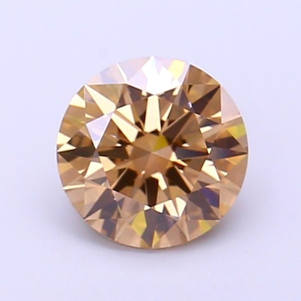 1.26 Ct. Fancy Light  Brown Round Lab Grown Diamond