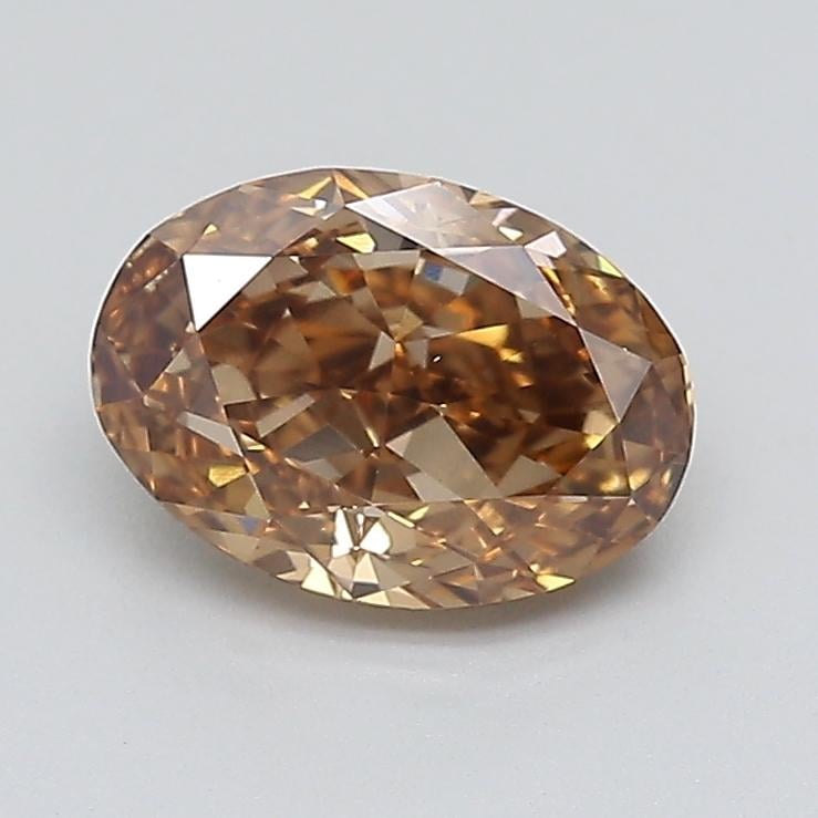 1.52 Ct. Light  Brown Oval Lab Grown Diamond