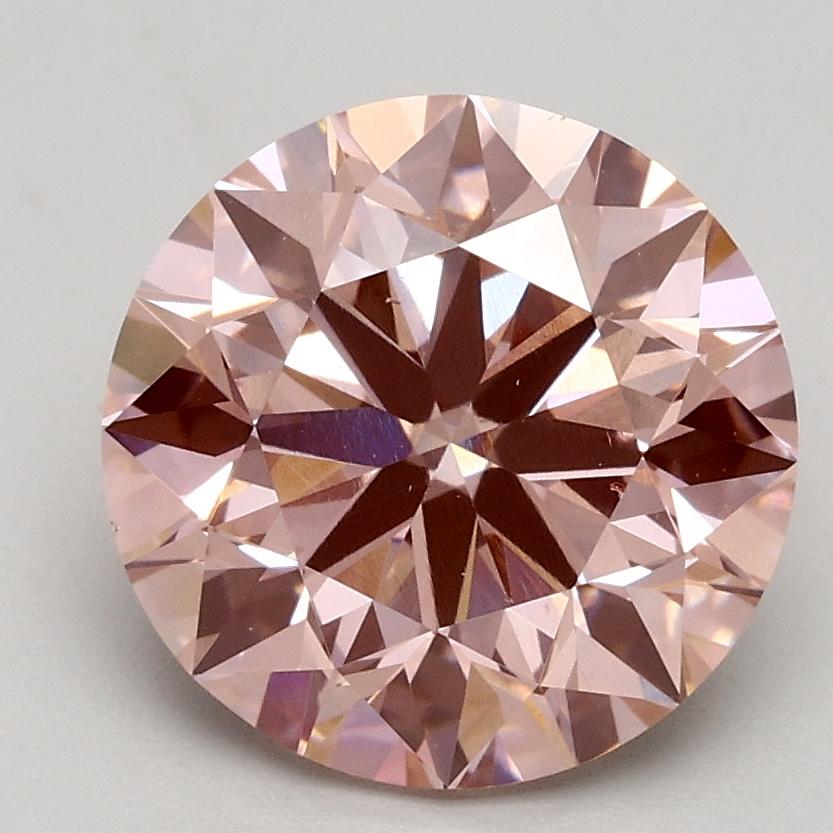 2.30 Ct. Fancy Intense Pink Round Lab Grown Diamond