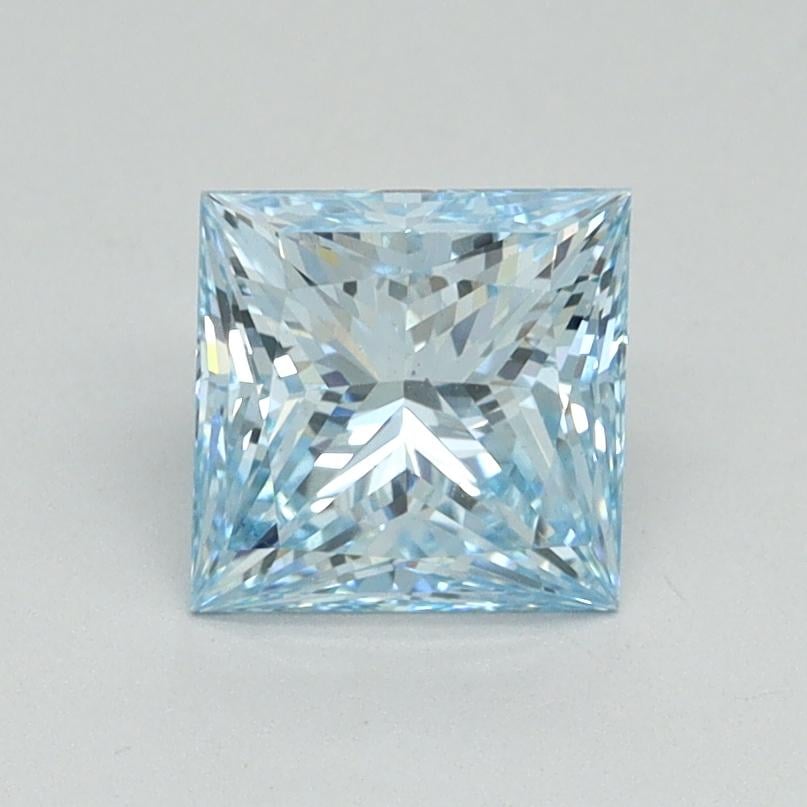 1.20 Ct. Fancy Intense Blue Princess Lab Grown Diamond