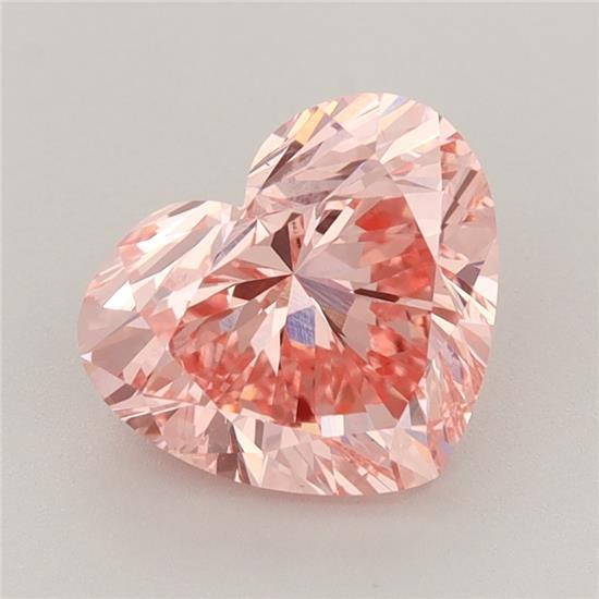 2.52 Ct. Fancy Vivid Pink Heart Lab Grown Diamond