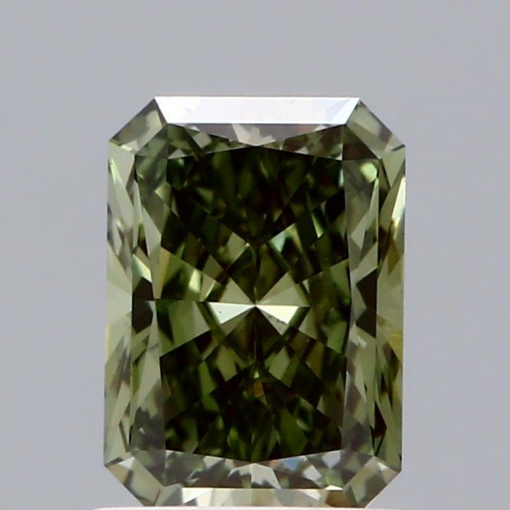 1.06 Ct. Fancy Deep Green Radiant Lab Grown Diamond