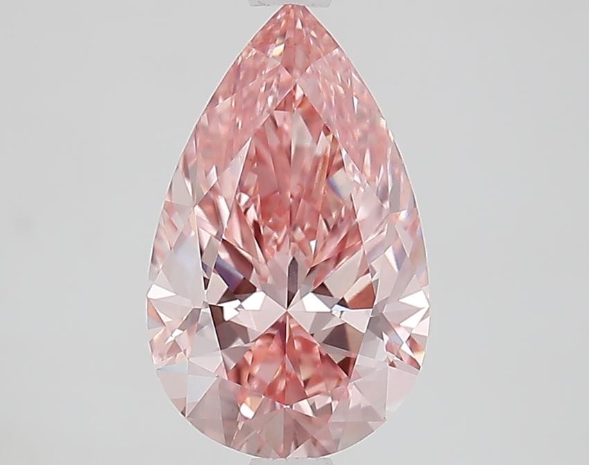 2.22 Ct. Fancy Vivid Pink Pear Lab Grown Diamond